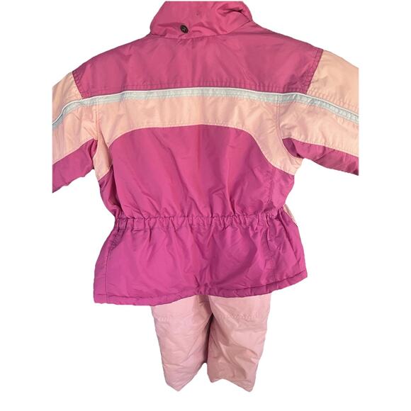 VTG Columbia Vertex Girl 2T Thermal Suit Coat Snow Bibs Overall Jacket Toddler - Picture 5 of 14